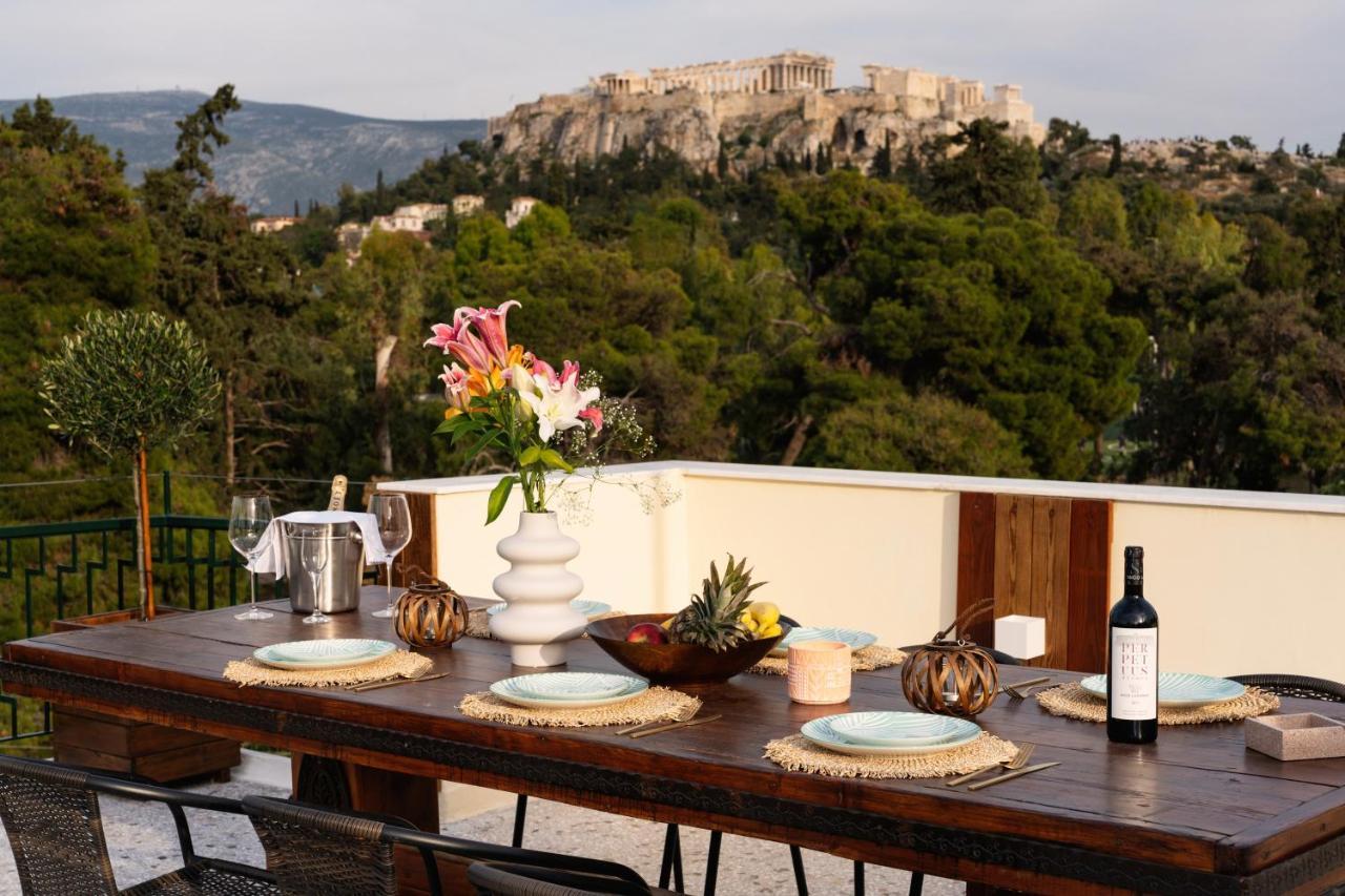Visum Acropol ,3Br - Private Terrace-Jacuzzi - Amazing View Apartment Athens Exterior photo